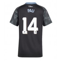 Billiga Aston Villa Pau Torres #14 Borta fotbollskläder Dam 2025-26 Kortärmad